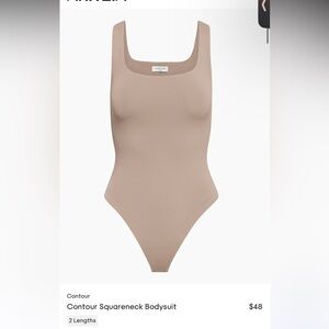 Aritzia Contour Squareneck bodysuit